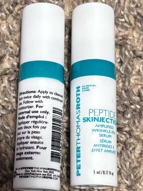 Peter Thomas Roth White and Teal Peptide Skinjector Serum Duo